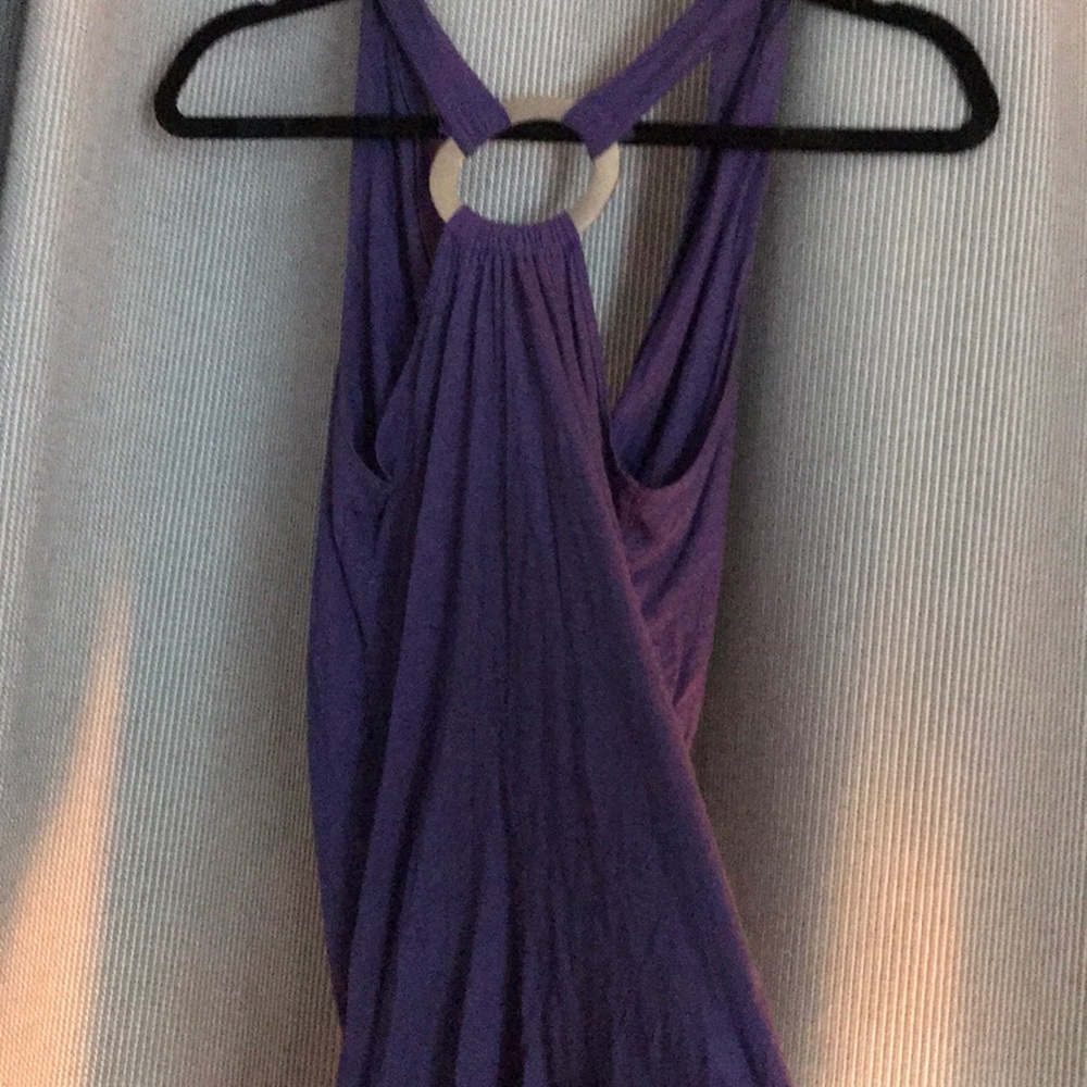 Purple Draping Shirt